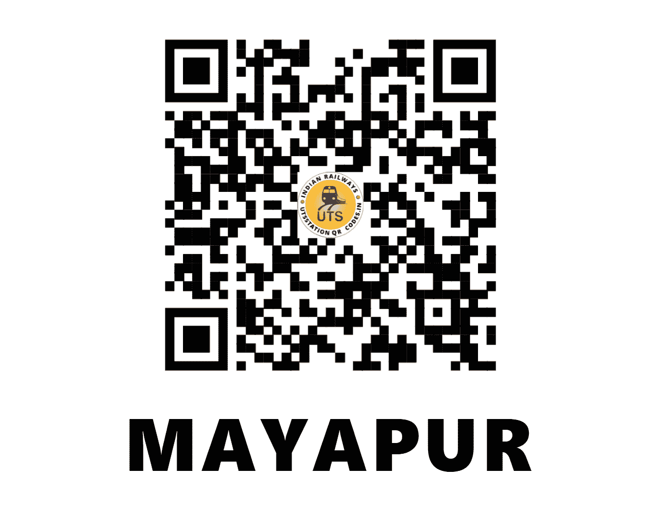 UTS QR Code for MAYAPUR - MAYP - ER (WEST BENGAL)